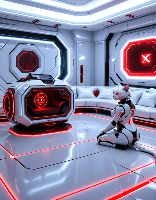 2. An Ordinary Grandmother Knitting Calmly In A Futuristic W...