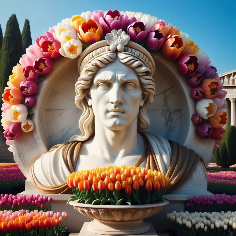 Masterpiece, Best Quality, Marble Greek Statue, Sculpture, A...