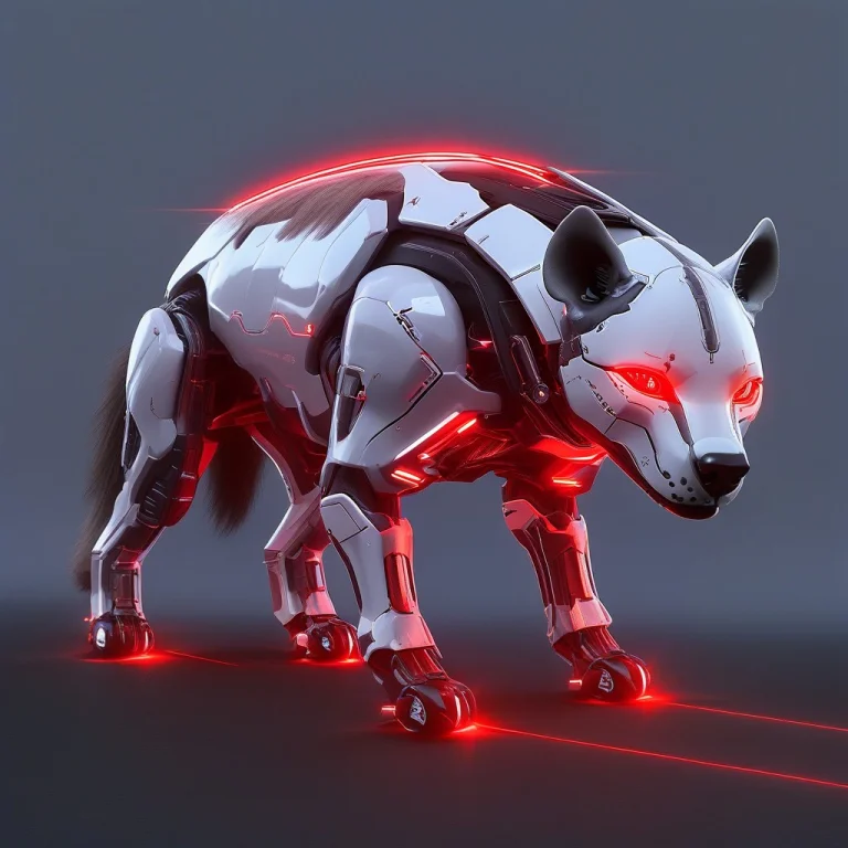 Masterpiece, Best Quality, Ultra-detailed1.2, Hyena On Fours...