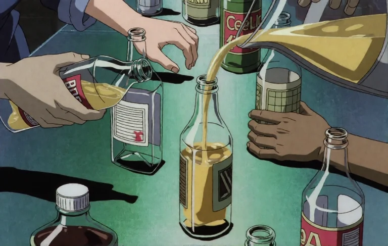 Bebop-style This Digital Artwork Depicts A Close-up, Top-dow...