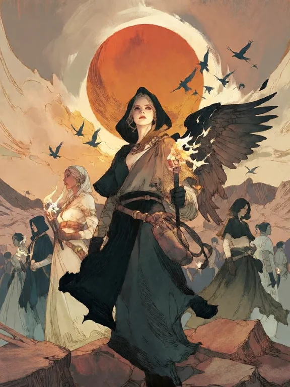 Bradhamel Art Style. A Dramatic, Cinematic Illustration Of A...