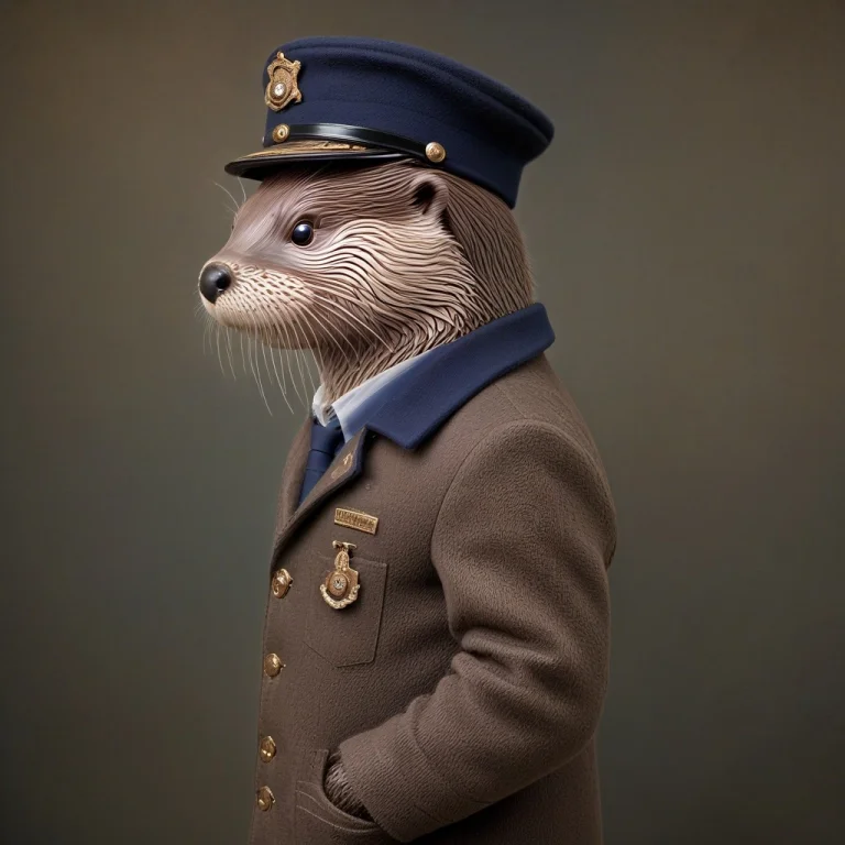 Necktie, Hat, Ai-generated, Whiskers, Realistic, Pocket, Ott...