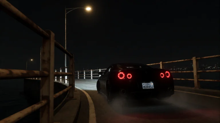 Infrnlaffr2002, A Sleek Black Sports Car With Glowing Red Ci...