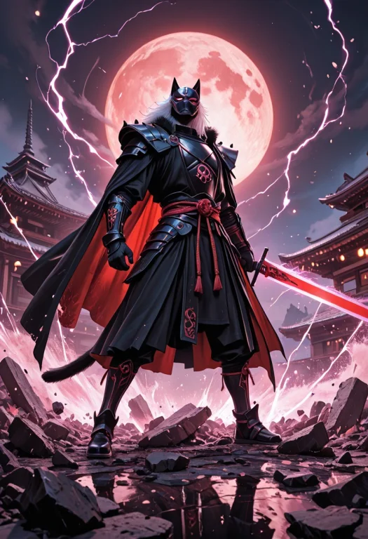 Ultra-detailed Anime Illustration, Dynamic High-action Scene...