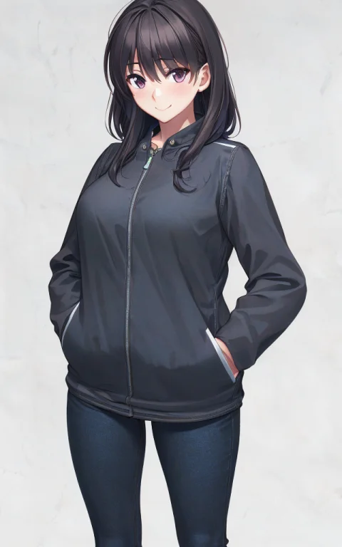 Solo, 1girl, Smile, Hands In Pockets, Best Quality, Perfect...