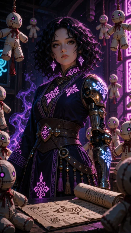 A Cinematic Portrait Of Lulu From Final Fantasy X, Captured...