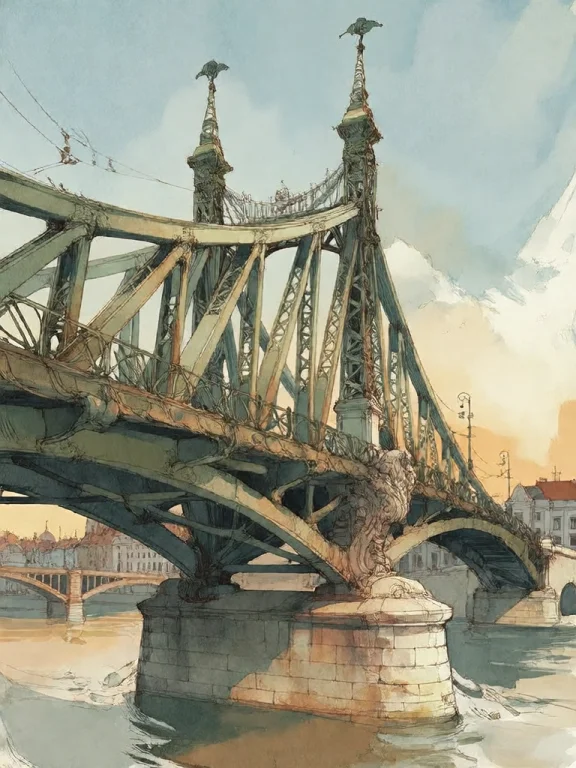 Bradhamel Art Style.the Image Is A Watercolor Painting Of Th...