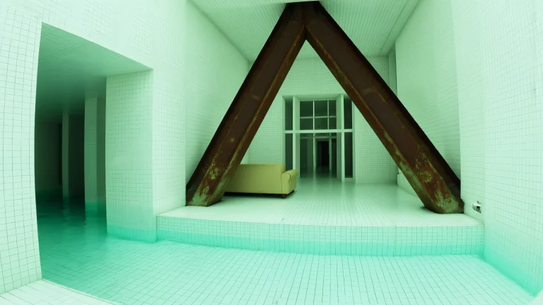 The Camera Is Positioned At A Low Angle, Just Above The Wate...