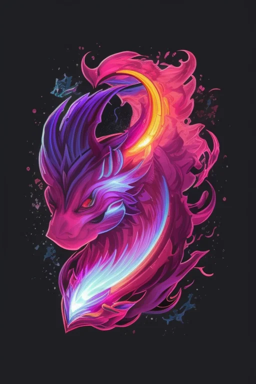 Bioluminescence, Neon Light, Clean Design, Splash Of Colorfu...