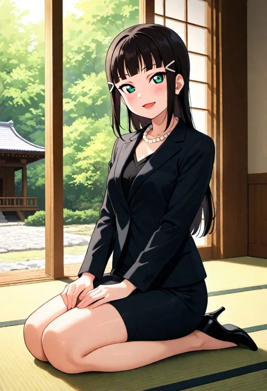 Masterpiece, 1girl, Love Live Sunshine, Kurosawa Dia, Black...