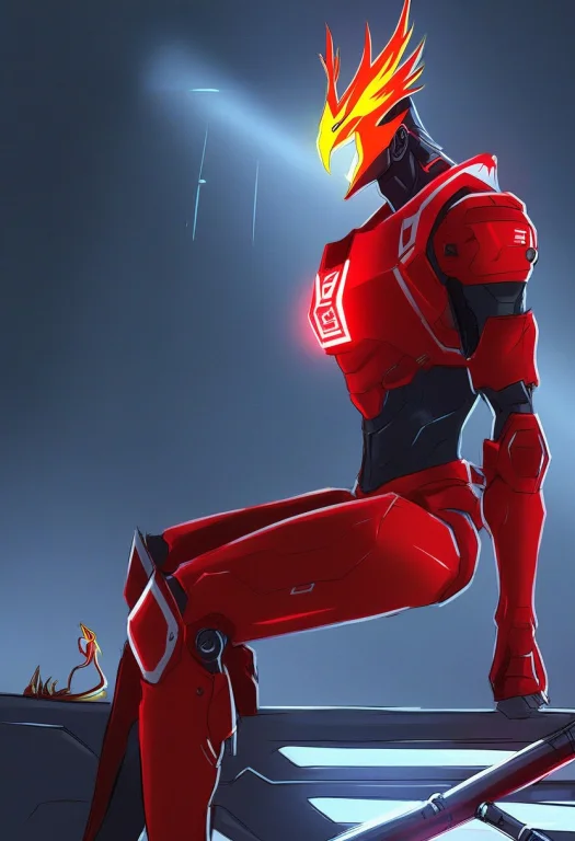 Whiteember, Phoenix, Mechanical Phoenix, Tech Garage, Neon G...