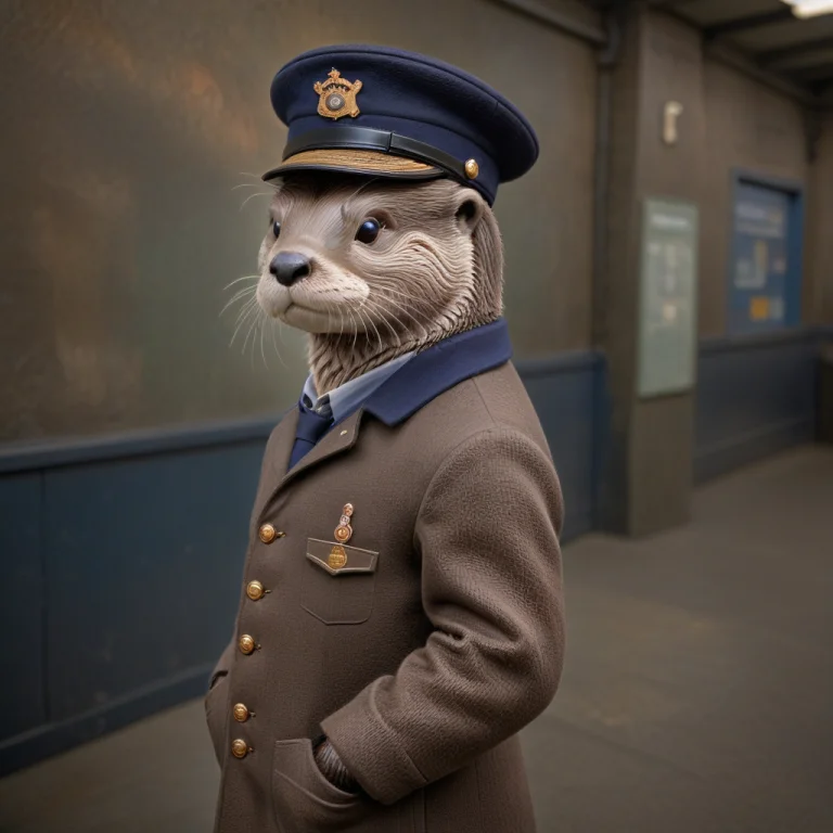 Ottervivekchvn,otter Station Master At London Railway Statio...