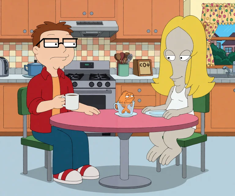Loraamericandadcore1 American Dad Cartoon Style Suburban Kit...
