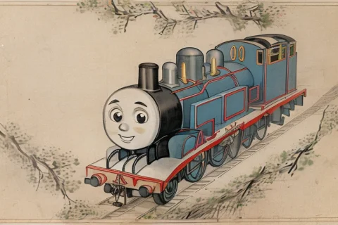 Lorathomasthetrainilorav10.7,thomas The Train, Lorakimhongdo... — Stable Diffusion AI Prompt: ,thomas the train, 