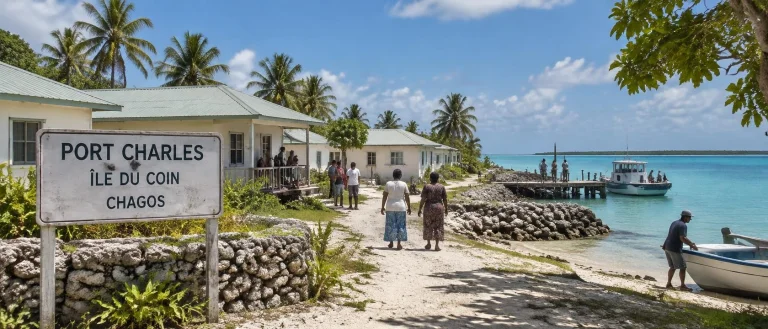 Rebuilt Chagossian Island Village Of Port Charles, Le Du Coi...