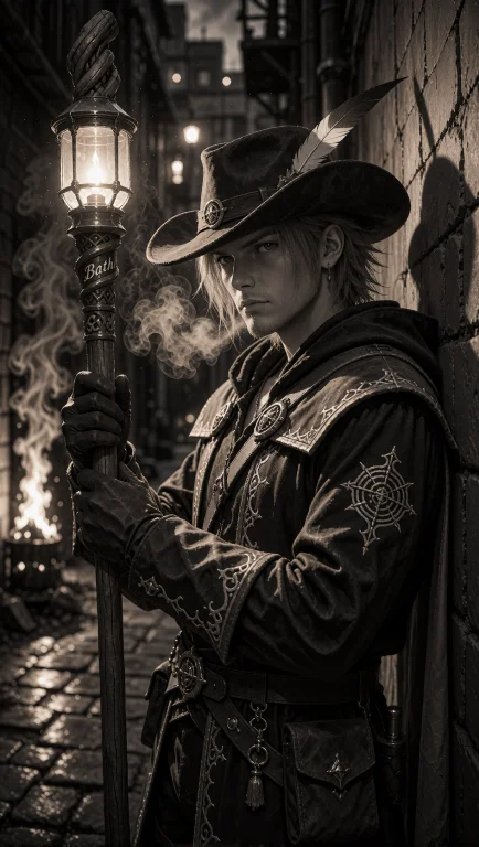 A High-contrast Black-and-white Cinematic Portrait Of Vaan F...