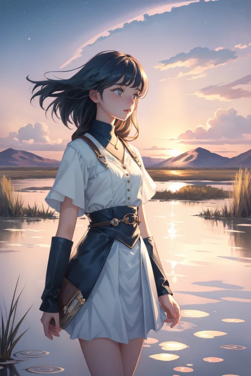 1girl, Loramimonel1, Scraperboard Art Of An Award Winning, L...