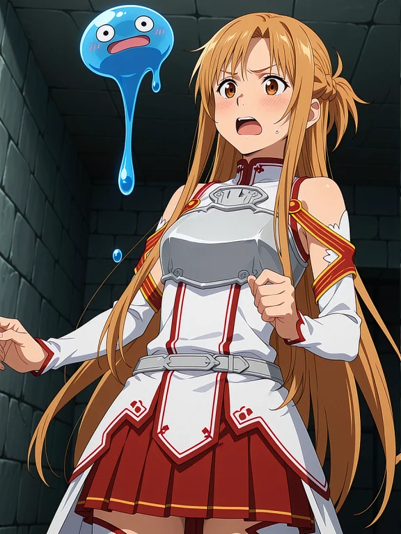 Anime Screencap,kirito Frightened Sees Asuna In A Dungeon In...