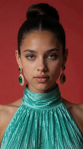 A Medium Close-up Shot Captures A Person From The Shoulders... — Stable Diffusion AI Prompt: A medium close-up shot captures a person from the shoulders up, facing forward w...