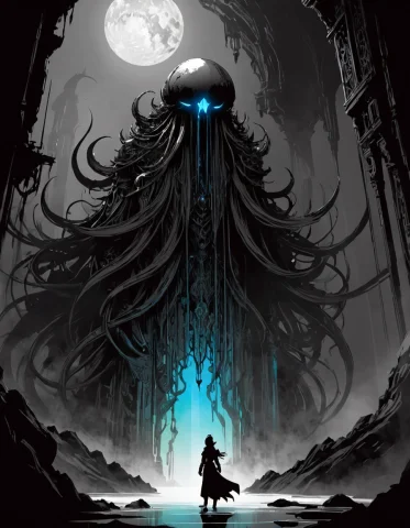 Concept Art Of Lorapcgaming0.8 Chiaroscuro Concept Art,minim... — SDXL AI Prompt: concept art of chiaroscuro concept art,minimalism black and white ink illustrat...
