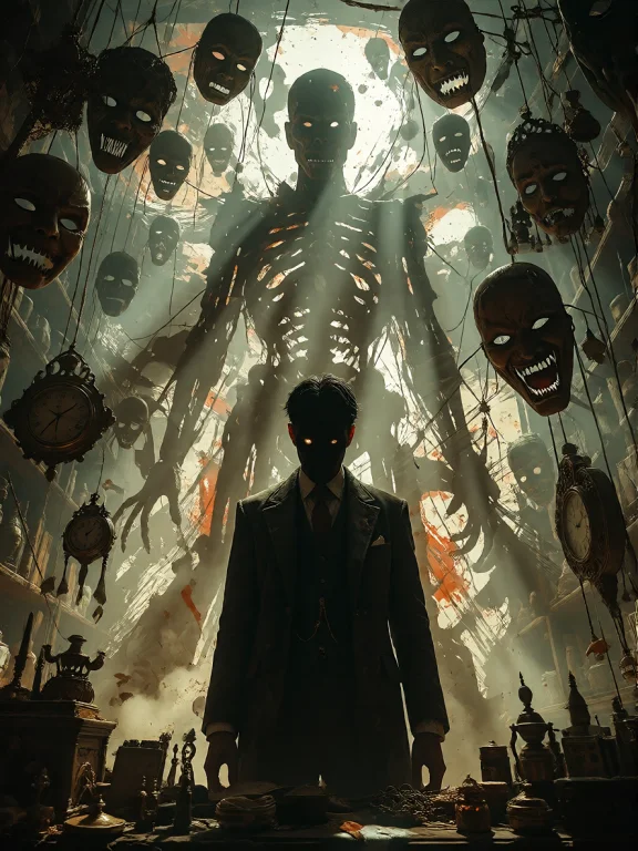 A Japanese Psychological Horror Neo-noir Poster. A Solitary...