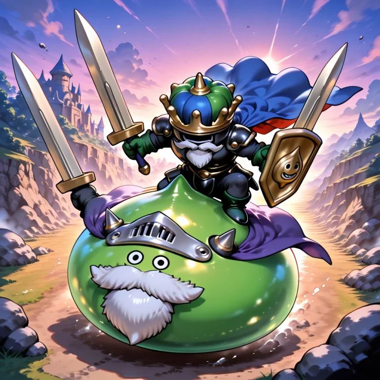 Slime Knight,slimedragonquest,armor,helmet, Holding Shield,h...
