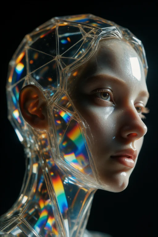 Trending25, A Close-up Portrait Of A Woman Entirely Made Of...