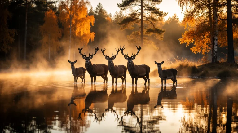 Cinematic Wide Shot, Hyper-realistic Wildlife Photography, A...