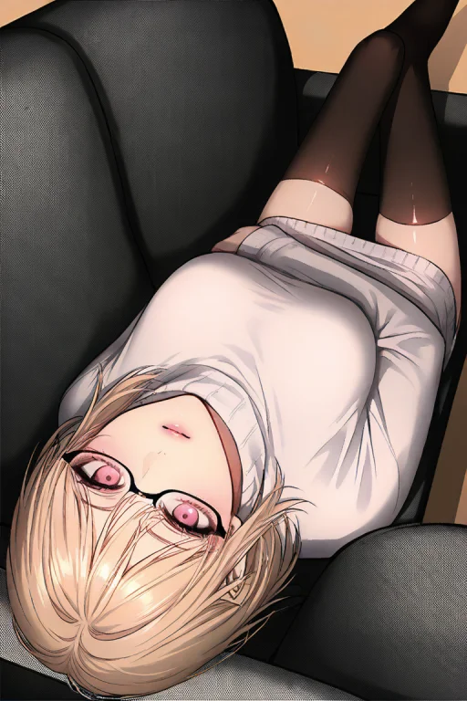 1girl,a 30 Years Old Girl,tall,slim,short Hairstyle,blonde H...