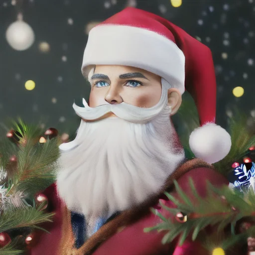Perfectly-centered Of Orna Santa Wizard 1man Standing In Flo...