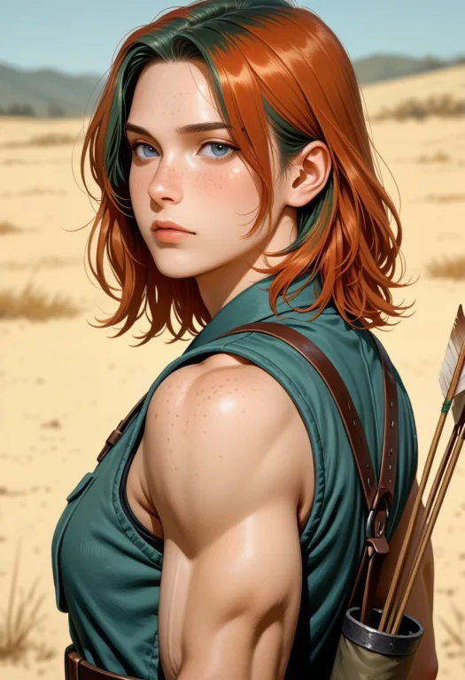 Solo, Girl, Anime Illustration, Thickly Applied Oil Painting...