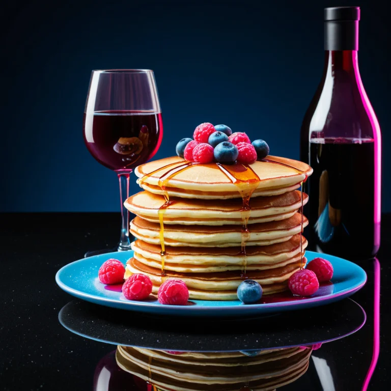 Foodneonnight3, Product Photography Of A Stack Of Pancakes,...