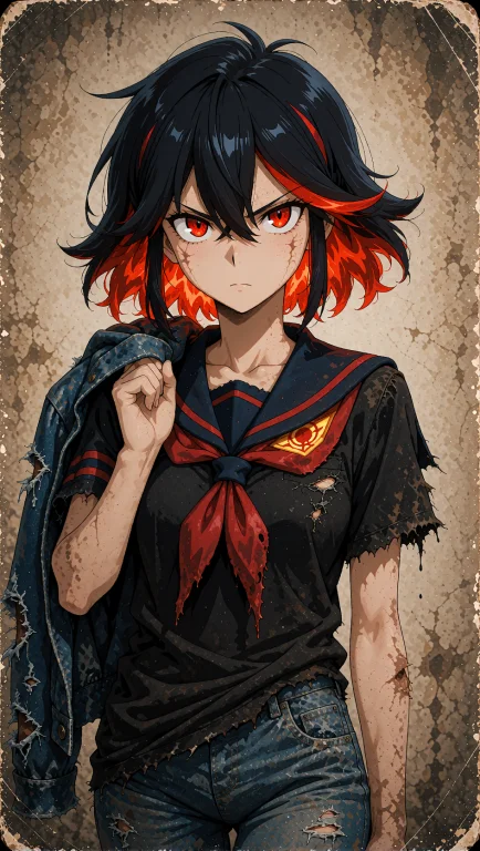 A Worn, 35mm Analogue Film Photograph Depicts Ryuko Matoi Fr...