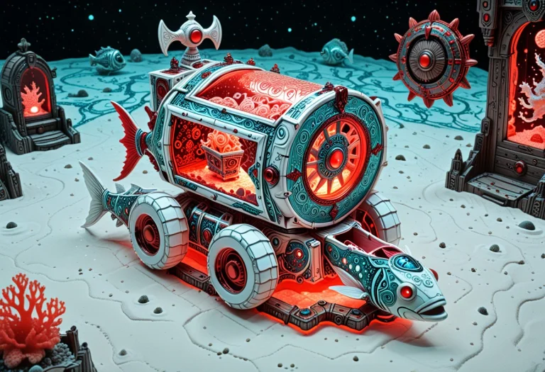 Extremely Detailed, Delicate Doodle Hover Chariot, Abysmal D...