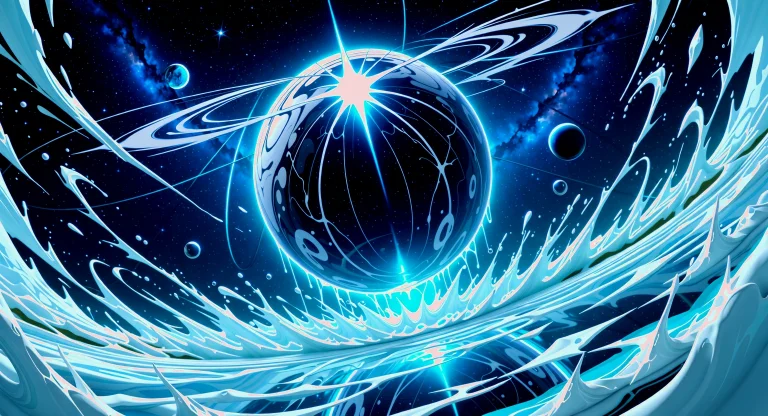,a Spaceship Made Entirely Of Glossy Liquid Marble, Flowing...