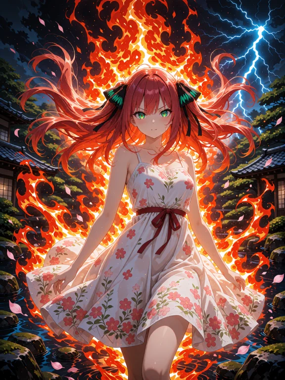 An Image Depicting A Mesmerising Fusion Of Elemental Chaos A...