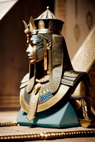 Style-hamunaptra, Portrait In Profile Of A Tin Toy Fairytale... — Stable Diffusion AI Prompt: Style-Hamunaptra, portrait in profile of a tin toy fairytale princess wearing a...