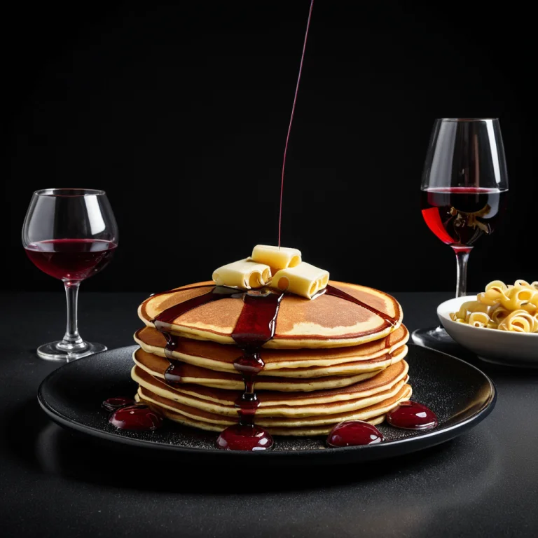 Foodinkblack4, Product Photography Of A Stack Of Pancakes, O...
