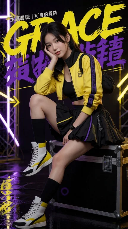 Ultra Photorealistic Fashion Editorial  Sporty Streetwear  Y...