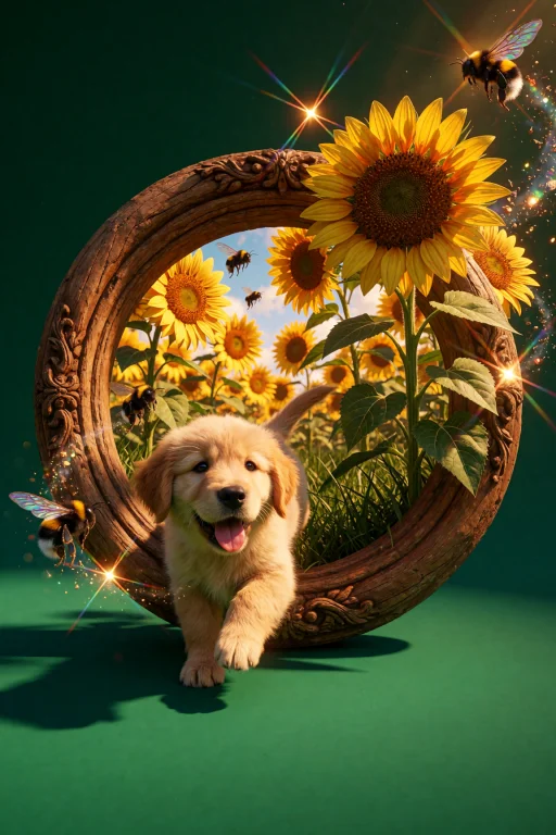 A Vibrant Surrealist 3d Concept Artwork Set Against A Seamle...