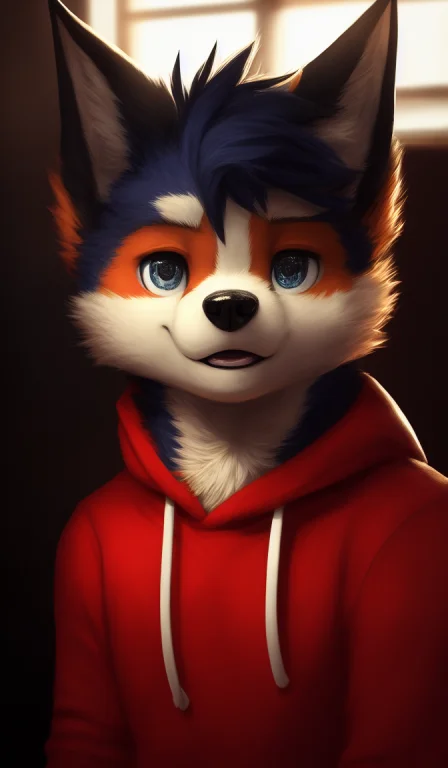 , Mammal, Canid, Canine, Anthro, Canis, Clothing, Solo, Fur,...