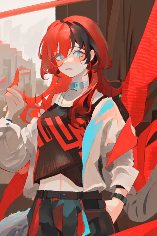 Loraanko1, Anko, Greypupils, Redhair, Blackstreakedhair, Mas...