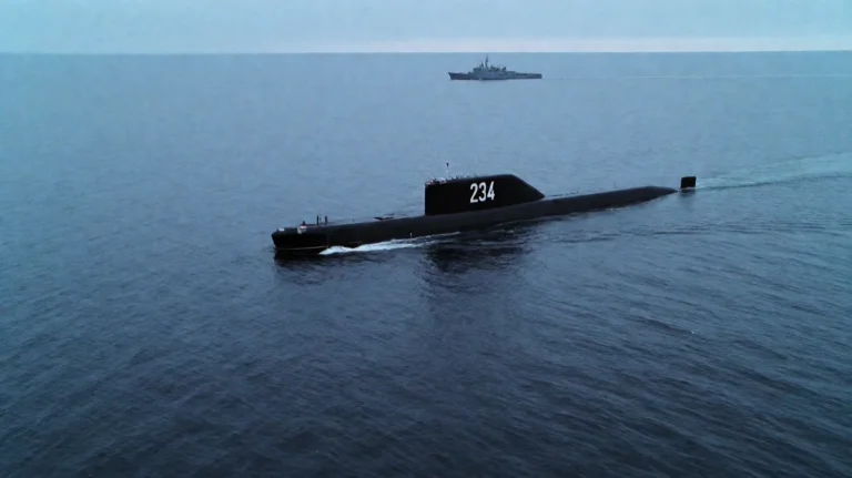 K19wdwmkr2002, A Dark-hulled Submarine, Marked With The Numb...
