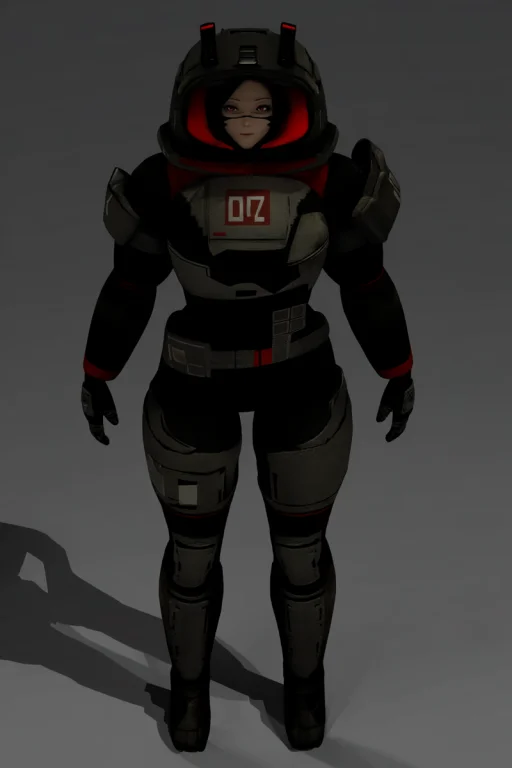 Signalismnhr Replika 1girl Solo Full Body 3d Screenshot, Sig...