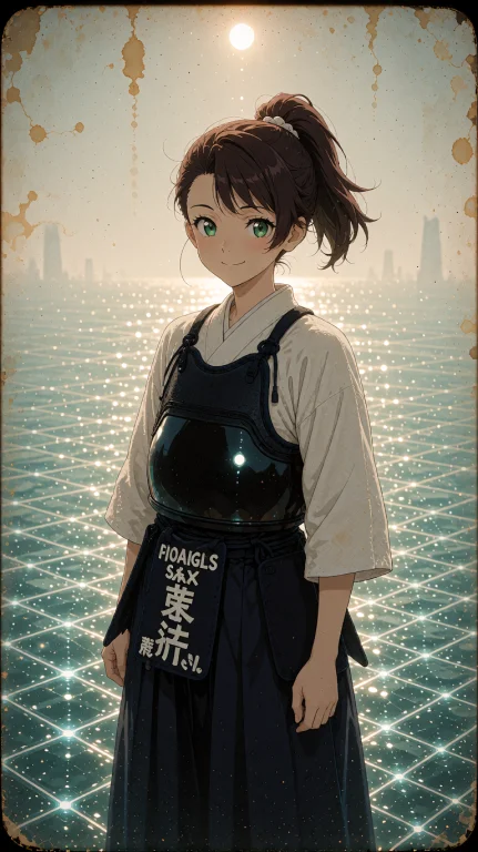 Suguha Kirigaya Stands Amidst The Hazy, Dreamlike Expanse Of...