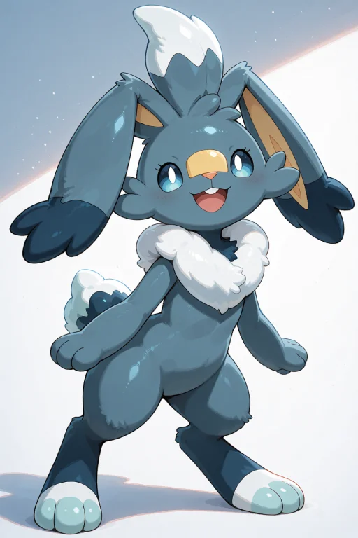 Regional Water Form Variant Of Scorbunny, A Bipedal, Rabbit-...