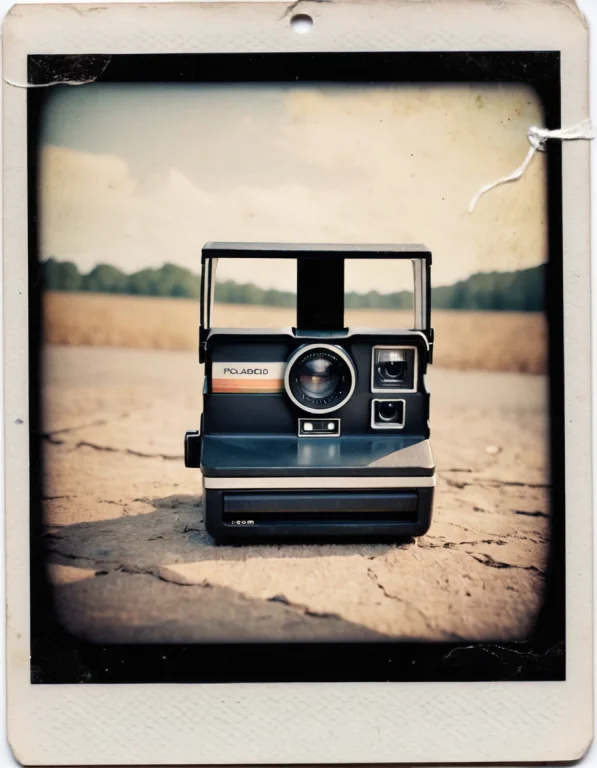 Faded Polaroid Photo Of Charm,thunderclap, Analog, Old Faded...