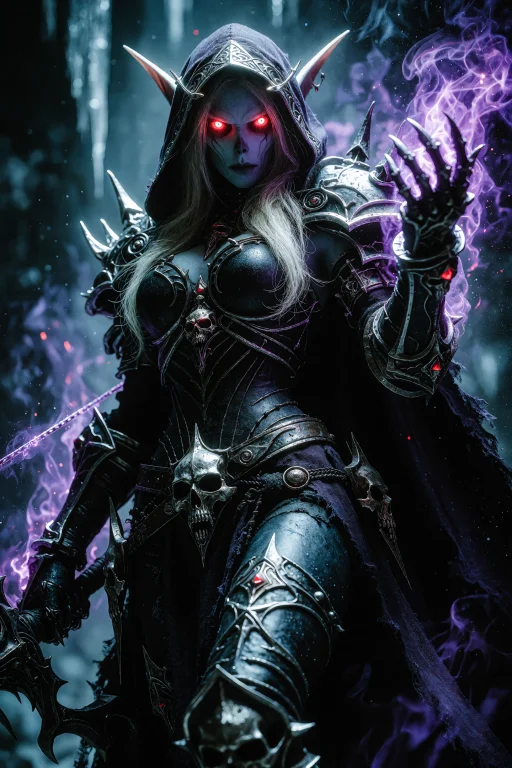 A Highly Detailed Dark Fantasy Digital Illustration Of Sylva...