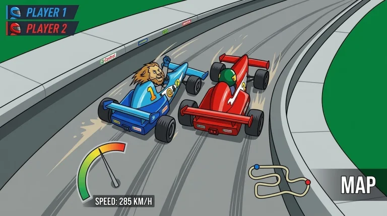 2d Png Vector Style, Video Game Style, F1 Cp Race, Race Map,...