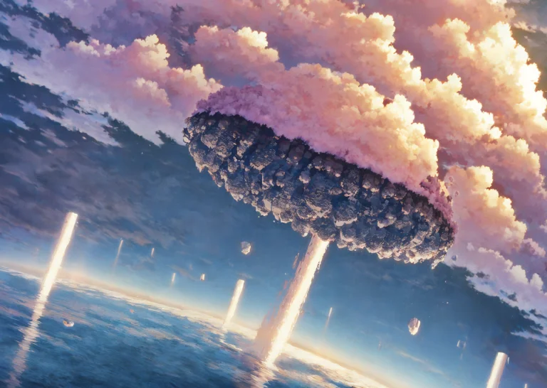 Floating Islands, Floating Rocks And Pillars, Clouds, Planet...